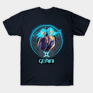 Beautiful Gemini Geek Zodiac Signs Horoscope Astrology T-Shirt